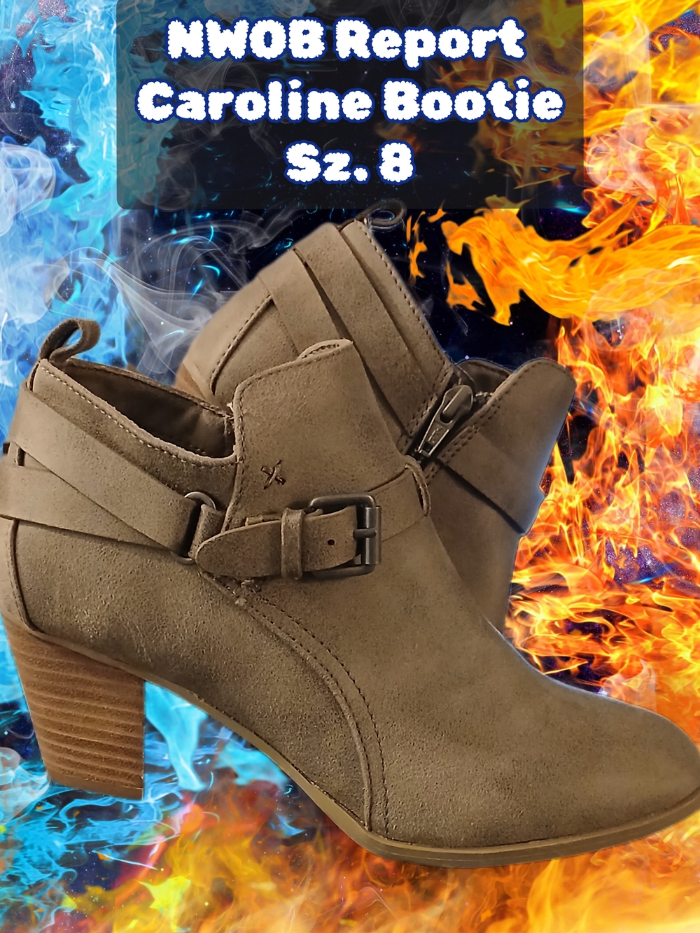 Report Caroline Bootie Ankle Boots in Taupe